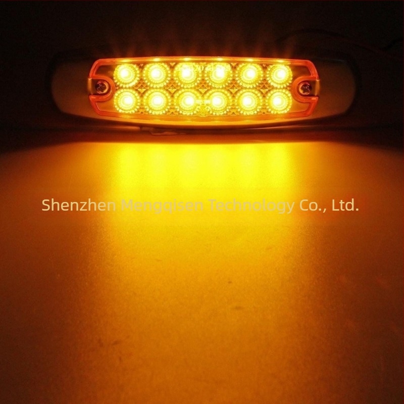 Kamion oldalsó lámpa, modell 338, LED, 12/24V, 2000–4000K, PC