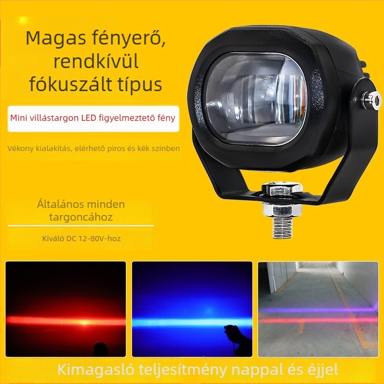 LED targoncavédelmi fény, egyenes korlátozó fény és hátrameneti zóna világítás, 10W, 12-80V, alumíniumötvözet, modell Zs-2310