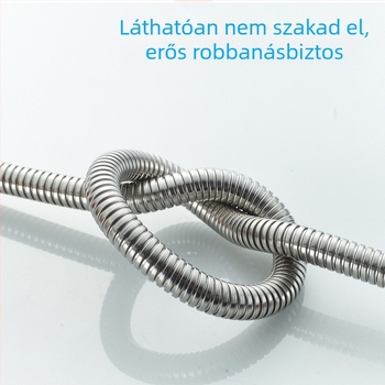 Fodrászati szalon zuhanycső kettős csatlakozással – 201 rozsdamentes acél, modell 1, CUPC