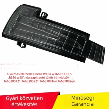 Mercedes-Benz W164/W166 GLE GLS R350 W251 visszapillantó tükör irányjelző lámpa, ABS, 55W, 12V, 1 fényforrás, 5000 óra élettartam