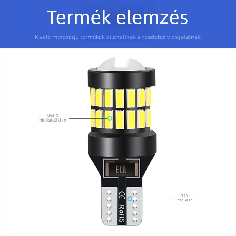 T15 hátrameneti világítás 34+4 SMD LED-del (4014), 10-30V, nagy fényerő, autó LED hátrameneti fény