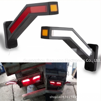 Kamion hátsó lámpa 33 LED-es, 24V, modell Y-S01, alkatrész Y-S21, alkalmas vanokra, kamionokra és nehéz teherautókra