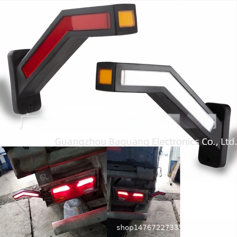 Kamion hátsó lámpa 33 LED-es, 24V, modell Y-S01, alkatrész Y-S21, alkalmas vanokra, kamionokra és nehéz teherautókra