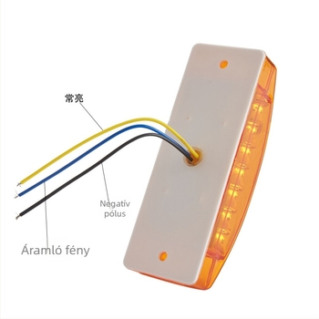 MK-142 21-LED hátsó világítás teherautóhoz/ utánfutóhoz/ autóbuszhoz | LED, 12-24V, PC-ház, 50 000 h