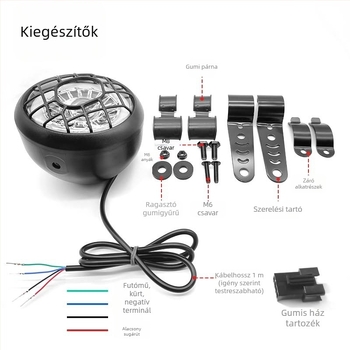 LED elsőfényszóró elektromos terep járműhöz MD-07, 7.7W, 48V, 600lm, IPX4