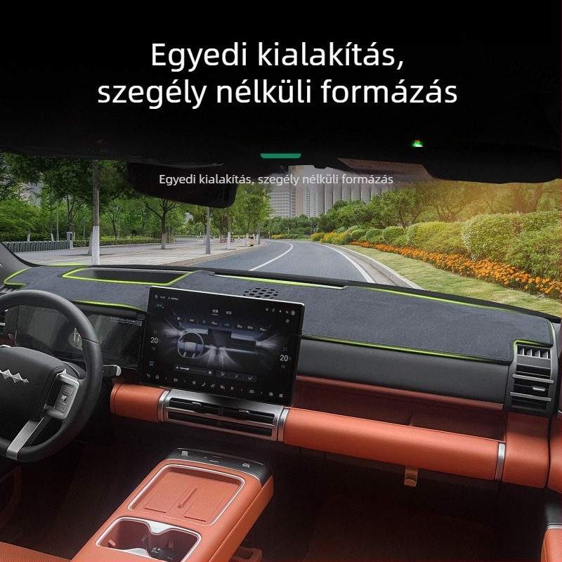 Suede anyagú napvédő párna a középső műszerfalhoz, kompatibilis 25 Fangcheng Leopard Titanium 7 modellel
