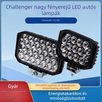 Kamion LED reflektor, 12-80V, 50W, IP68, munkagépekre és építőipari járművekre