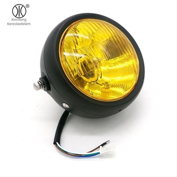 XRL-122 Motorkerékpár fényszóró, H2 Halogen, 12V, 35W, kerek fedél