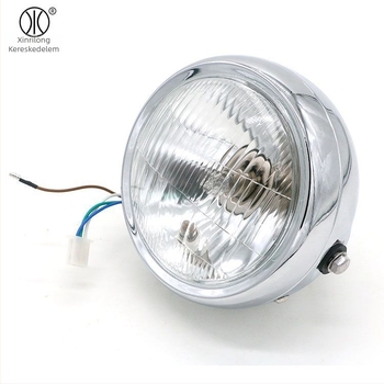 XRL-122 Motorkerékpár fényszóró, H2 Halogen, 12V, 35W, kerek fedél