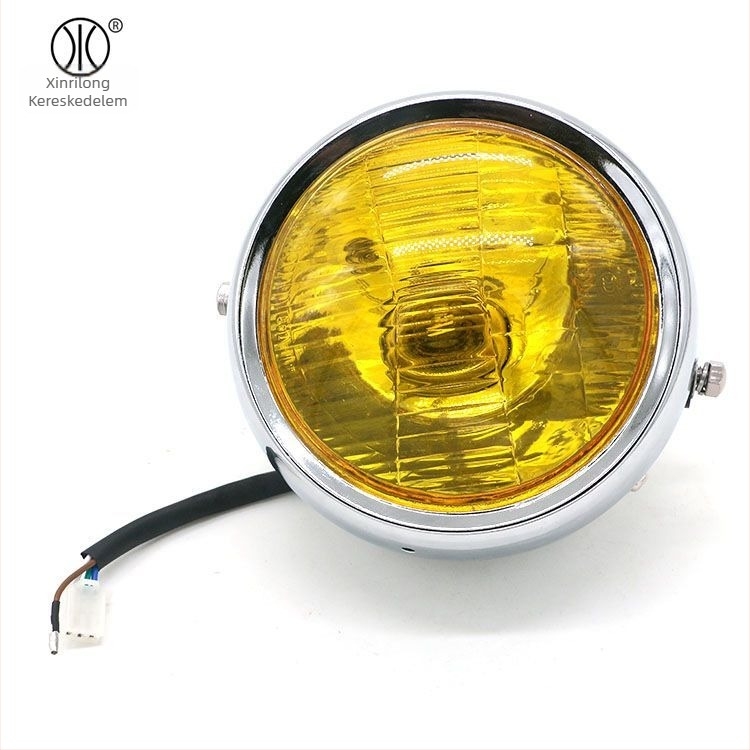 XRL-122 Motorkerékpár fényszóró, H2 Halogen, 12V, 35W, kerek fedél