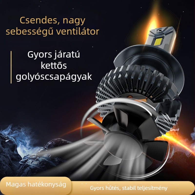 200W autó LED fényszóró, széles tartományú 12-24V, integrált távolsági és tompított fény, rendkívül fényes