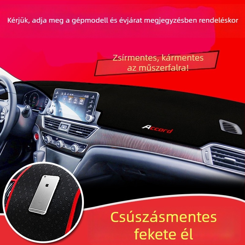 Autó műszerfalának napvédő matraca – poliszter, Bei Ai márka, testreszabható, nyomtatott logó