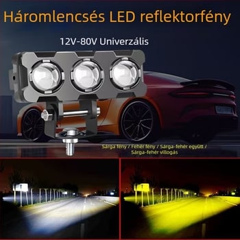 Elektromos járművekhez készült szuperfényes LED fényszóró motoros lencsével