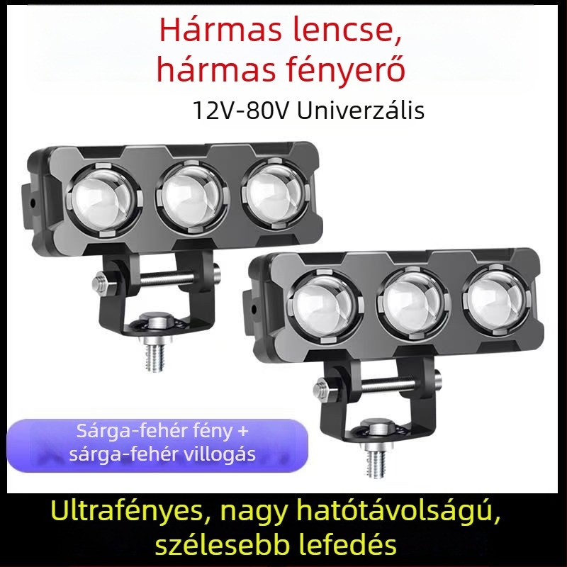 Elektromos járművekhez készült szuperfényes LED fényszóró motoros lencsével