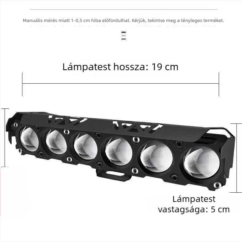 Ultra fényes LED fényszóró elektromos járművekhez és motorkerékpárokhoz, erős lencse, külső felszerelés, sárga–fehér fény