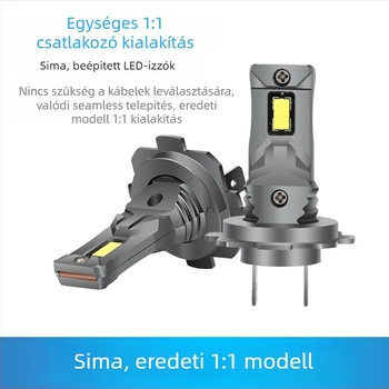 H7 LED autófényszóró – 26W, 9–12V, 5000 lm, IP68, alumínium ház