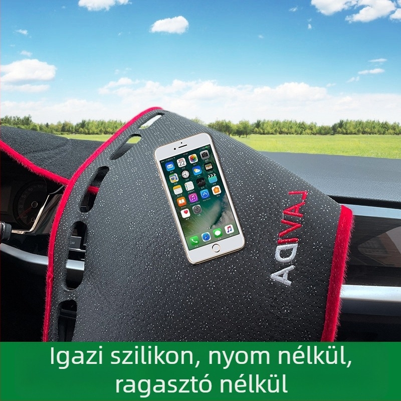 Műszerfal matrac – szilikon, logó minta, márka: Egyéb