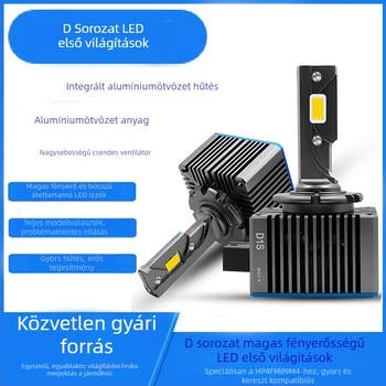 Autó LED fényszóró, D sorozat, 90W, 12V, 13000lm, IP67