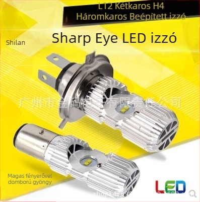 Motorkerékpár LED H4 fényszóró (10W, modell L12, kompatibilis motorkerékpárokkal és elektromos kerékpárokkal)