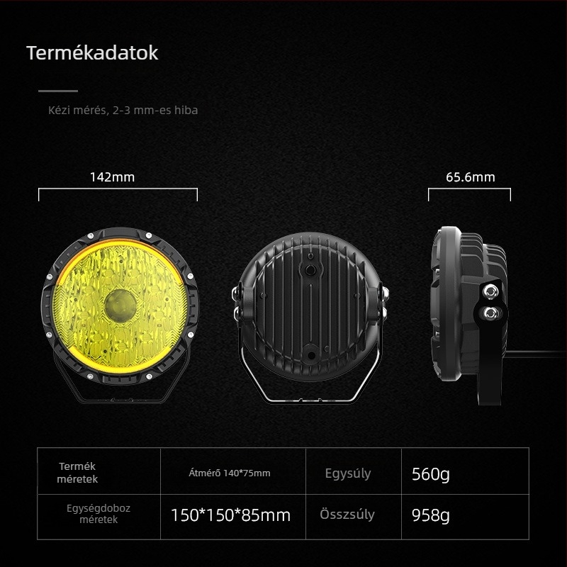 Northern lucky star LED spotlámpa 50W alumíniumötvözetből, GZ13CL, univerzális terepjáró járművekhez, Wrangler kompatibilis