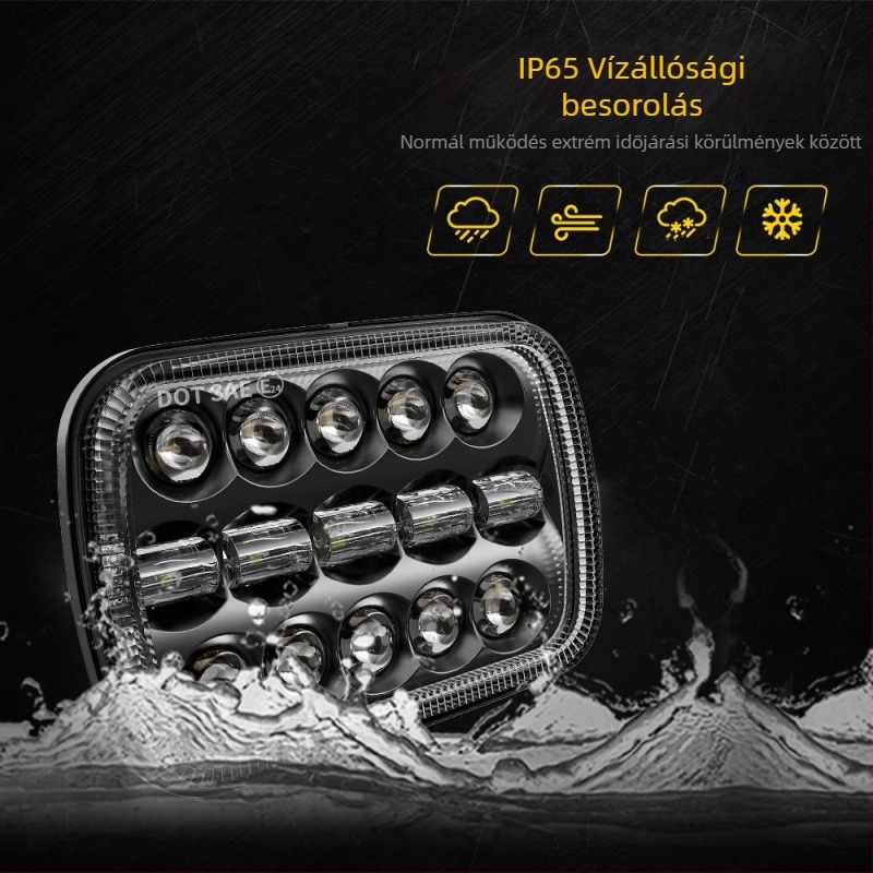 Chengguang LED elsőfényszóró Wrangler/JEEP-hez Osram LED-del, 95W, 12V, IP65, öntött alumínium ház