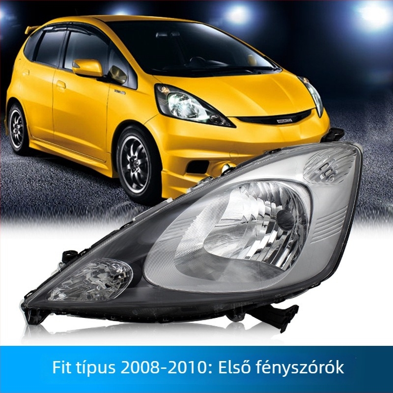 Honda Fit II fényszóró fél-összeszerelése (2008-2010) | ABS, 55W, 12V, Modell: 33101-TG5
