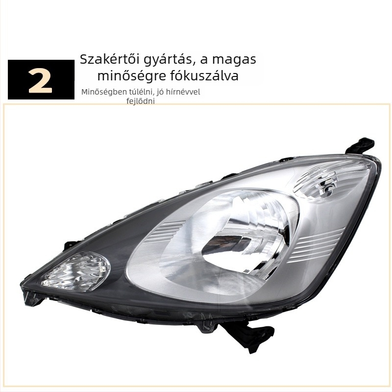 Honda Fit II fényszóró fél-összeszerelése (2008-2010) | ABS, 55W, 12V, Modell: 33101-TG5