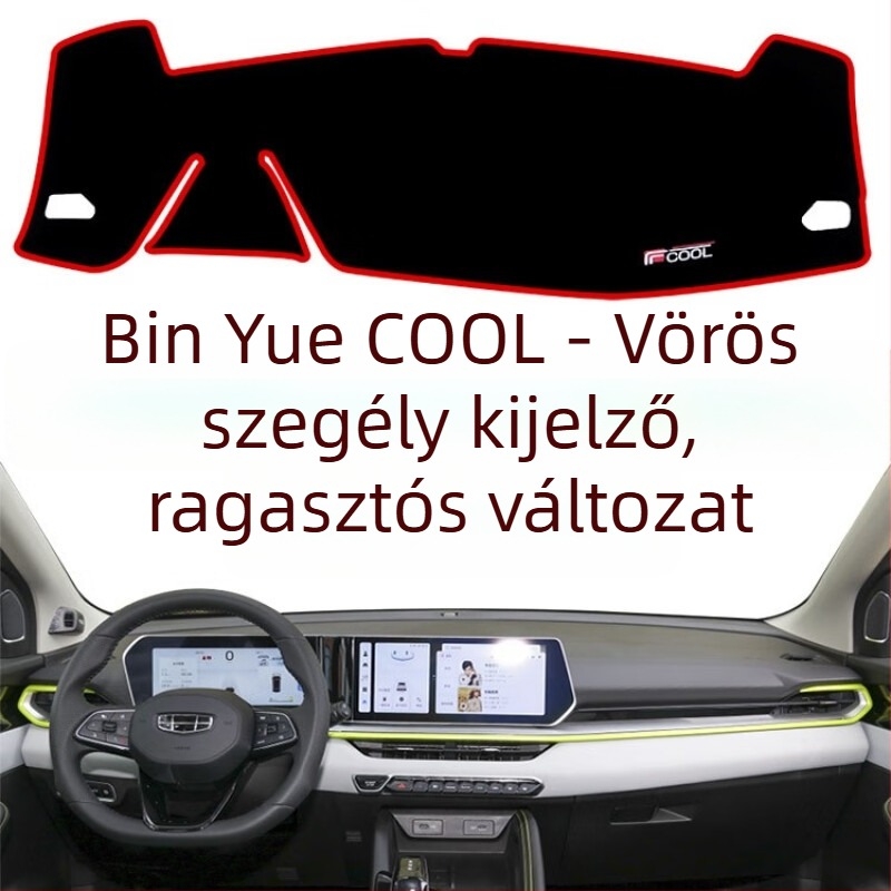 Geely Binyue COOL 2022-hez illő középkonzol anti‑glare párna, PVC