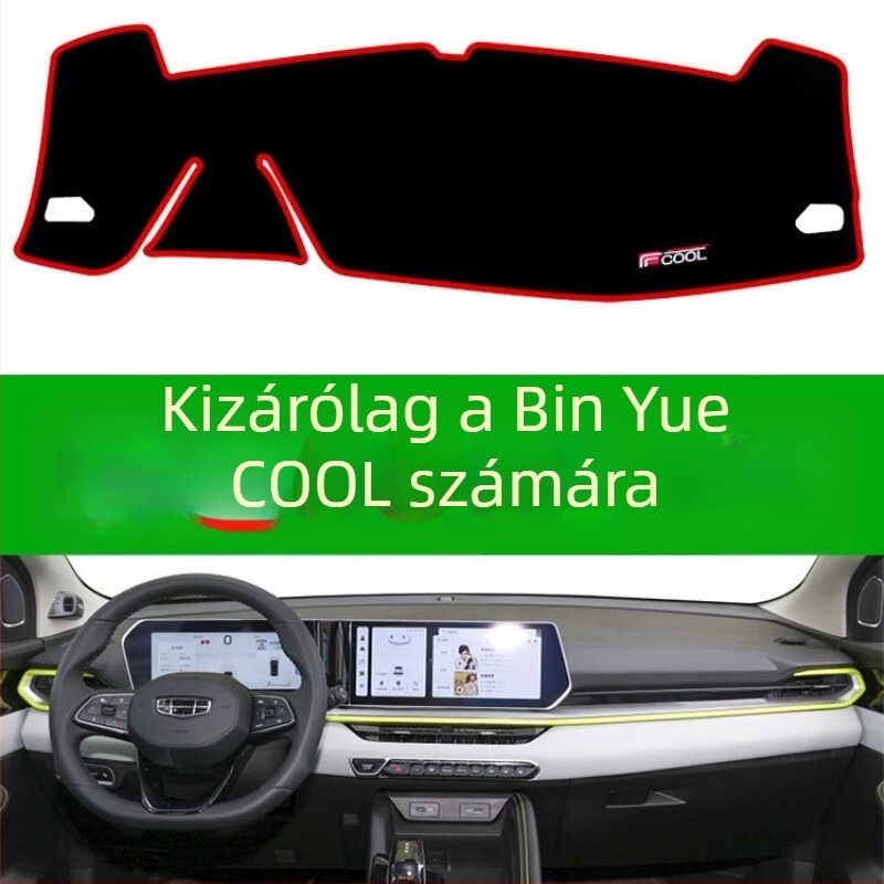 Geely Binyue COOL 2022-hez illő középkonzol anti‑glare párna, PVC