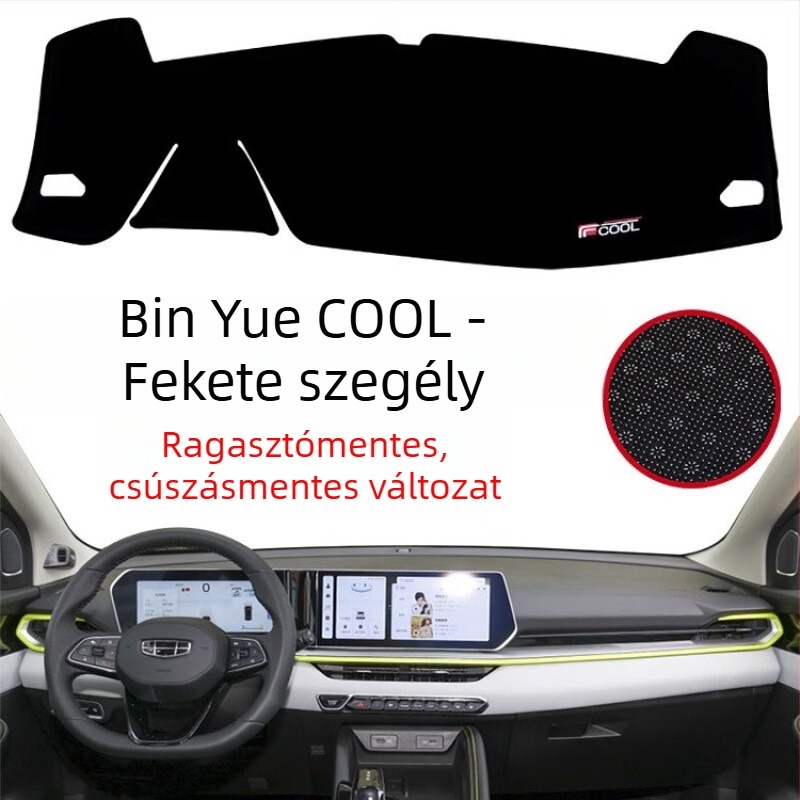 Geely Binyue COOL 2022-hez illő középkonzol anti‑glare párna, PVC