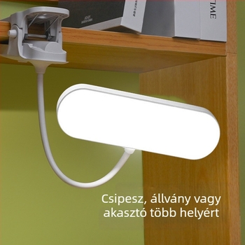Csatolható LED olvasólámpa az éjjeli asztalhoz érintéses fényerő-szabályzással, újratölthető, intelligens vezérlés, CRI ≥90