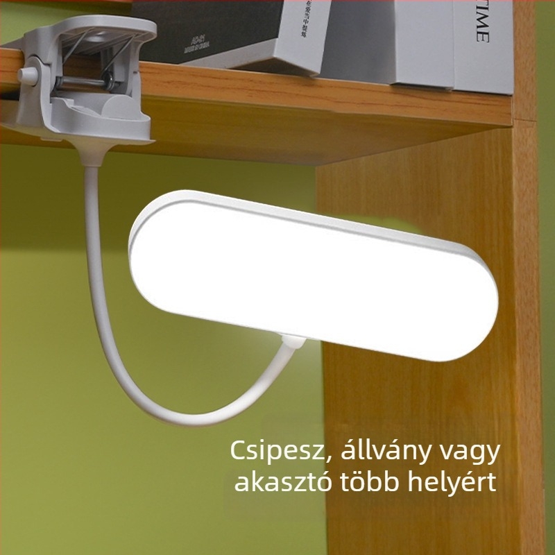 Csatolható LED olvasólámpa az éjjeli asztalhoz érintéses fényerő-szabályzással, újratölthető, intelligens vezérlés, CRI ≥90