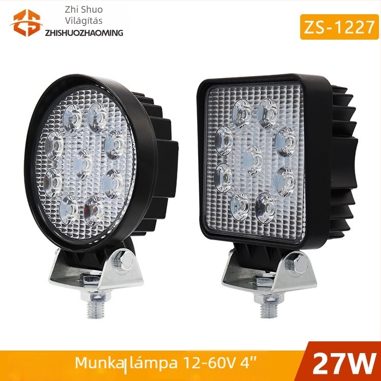 Univerzális LED munkalámpa nehézgépekre, 27W, 6500 lm, 10000 h, Cikkszám zs-1327