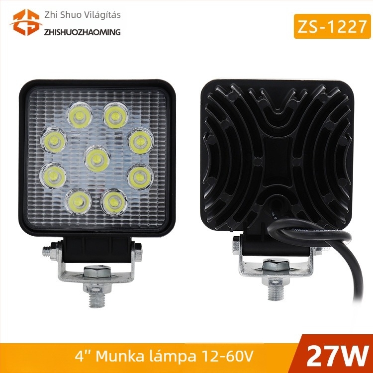 Univerzális LED munkalámpa nehézgépekre, 27W, 6500 lm, 10000 h, Cikkszám zs-1327