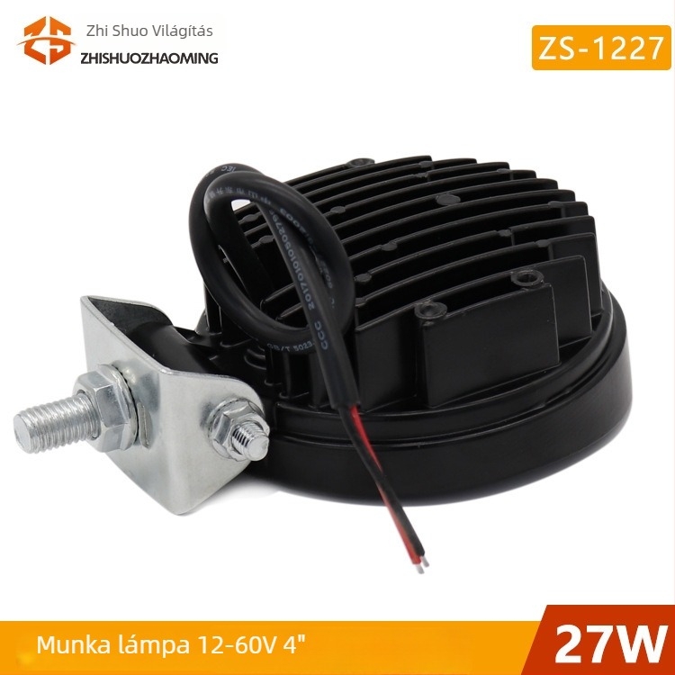 Univerzális LED munkalámpa nehézgépekre, 27W, 6500 lm, 10000 h, Cikkszám zs-1327