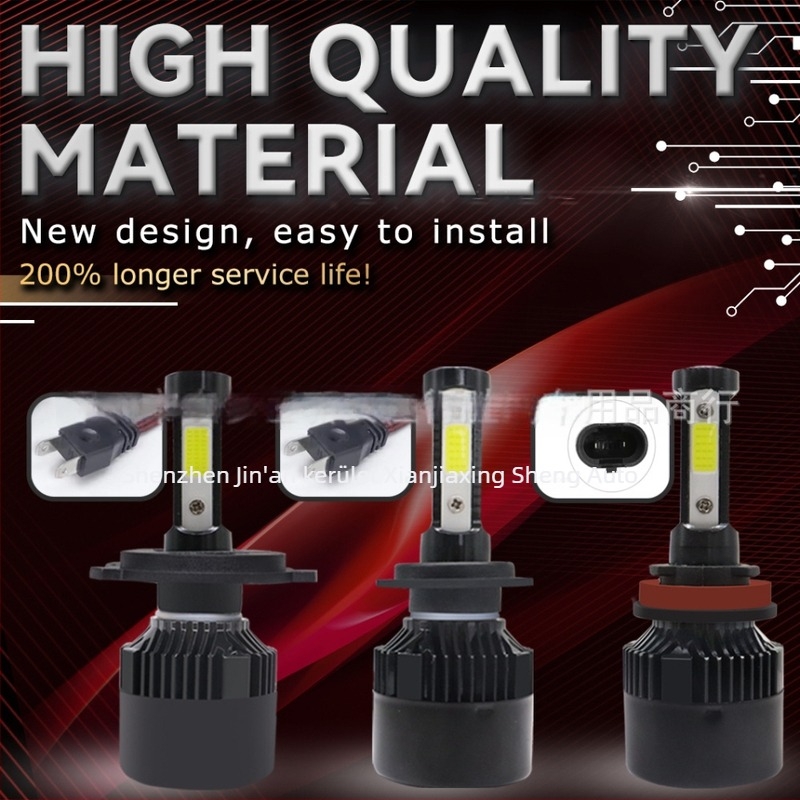 X7 autó LED fényszórók, négyoldali világítás, integrált magas és alacsony fény, 25W 12V IP68 2500LM