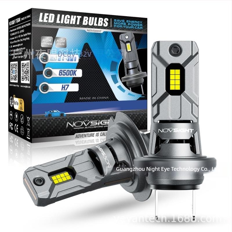 NovSight N64 H7 LED fényszórók, 60W párban, 12–20V, 12000LM párban, IP68