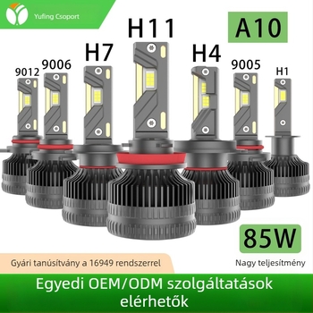 LED autófényszórók, 170W teljesítmény, 17000LM fényáram, 12V, IP68, alumínium ház