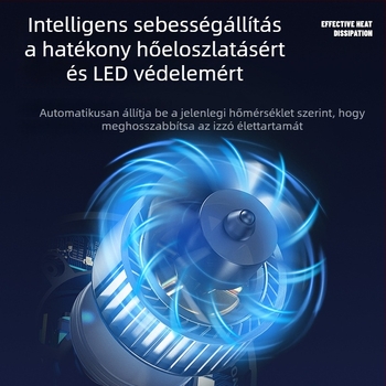 LED autófényszórók, 170W teljesítmény, 17000LM fényáram, 12V, IP68, alumínium ház