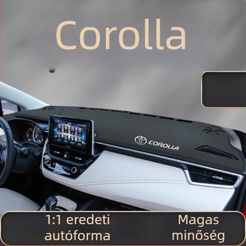 Toyota Corolla középkonzolhoz illő autóalkatrész – hőszigetelő és napvédő kárpitozás a műszerfalhoz, dekoratív kiegészítő
