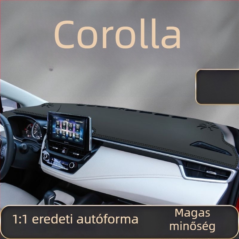 Toyota Corolla középkonzolhoz illő autóalkatrész – hőszigetelő és napvédő kárpitozás a műszerfalhoz, dekoratív kiegészítő