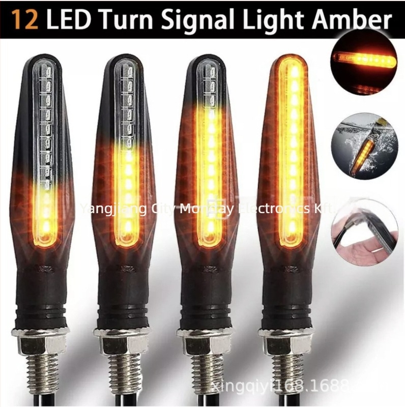 Motorkerékpár LED irányjelző 335/2835, 12V, 3W, 3500–4000K, élettartam 5000h