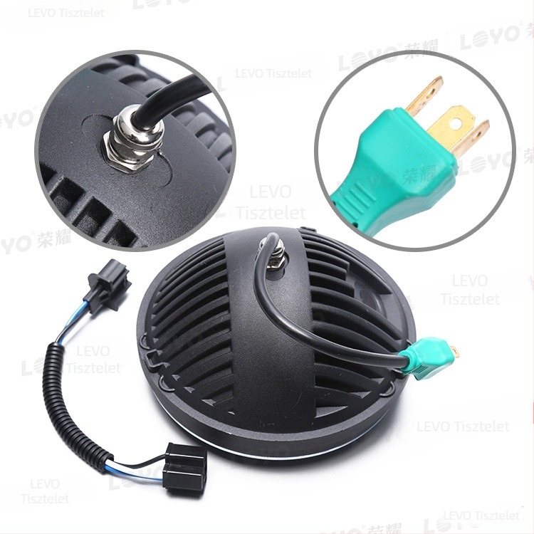 7 hüvelykes Wrangler LED fényszóró Jeep Wranglerhez, 30W, 12V, IP67, 5000 lm