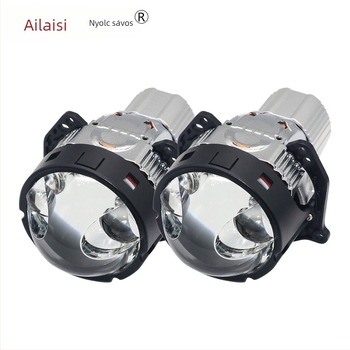 LED lézer autófény pár kettős közvetlen sugárzással és bifokális lencsével, 55W, 9-24V, 6000 lm, alumíniumötvözet, univerzális illeszkedés