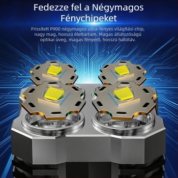 Feltölthető kültéri kézi zseblámpa, járőrszolgálati keresőfény, LED MSI Deer, 1W, ABS ház