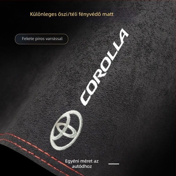 Toyota Corolla műszerfal és középső konzol napvédő matt, 2014–2018 modellekhez.