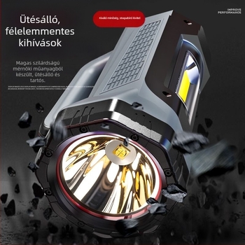 Töltésre képes LED elemlámpa - ABS ház, 4200mAh akkumulátor, 5W, 500 m+ hatótáv, kempingezéshez és járőrözéshez