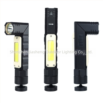 LED+COB munkalámpa mágneses talppal, 3W, 1500mAh, 360° forgás
