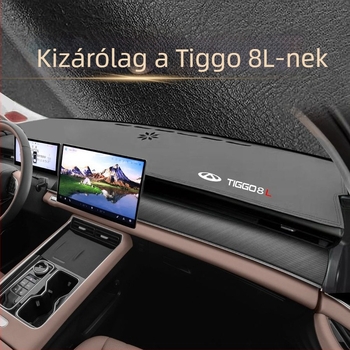 Tiggo 8L középső konzol és műszerfal napvédő matrica, logó nyomtatás, testreszabható belső kiegészítő, hivatalos magánmárka