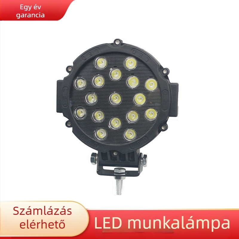 LED munkalámpa terepjáró járművekhez - 51W, 10-30V, 6000-8000K, Modell C51-ER SPOT 01B